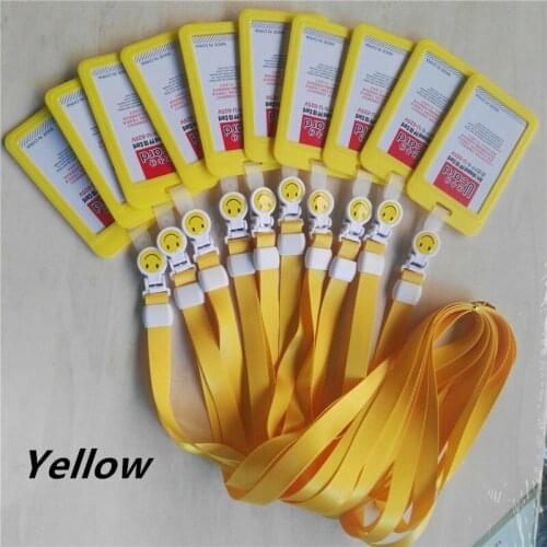 1Piece Retail Lanyard Neck Strap for Keys with Badge Real Card Holder Smile Face Lanyard RT-SM101