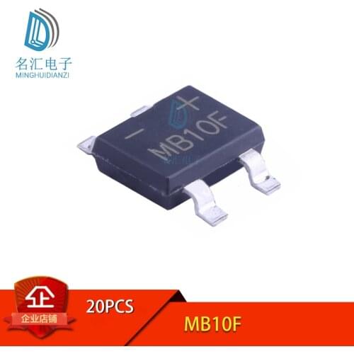 20PCS/LOT MB10F MB10 SOP4 1A 1000V SMD Bridge Stack Rectifier