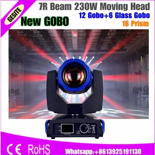 2pcs/lot flight case package Disount Promotion Super Brightness Bulb Double Prism Moving Head Light beam 7r 230 w