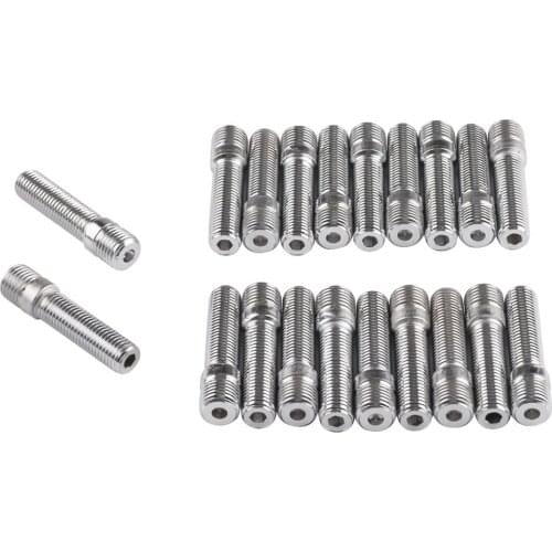 20 Pieces 58mm Extended Wheels Stud Conversion 14x1.25 to 12x1.5 Screw Adapter