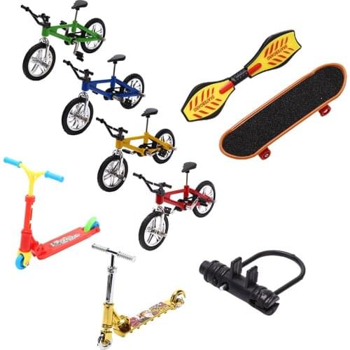 4Pcs Mini Finger Skateboarding Plastic Fingerboard Toys Finger Scooter Skate Boarding Classic Chic Game Boys Desk Toys For Kids