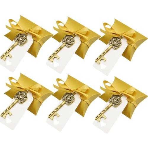 50pcs Wedding Candy Gift Boxes Bottle Opener Paper Bags for Gifts Baby Girl Birthday Wedding Decoration Party Favors Gift Box