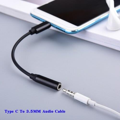 USB Type C to 3.5mm Earphone Adapter AUX Audio Cable Adapter For Huawei Xiaomi Samsung Oneplus OPPO Smartphone USB C Converter