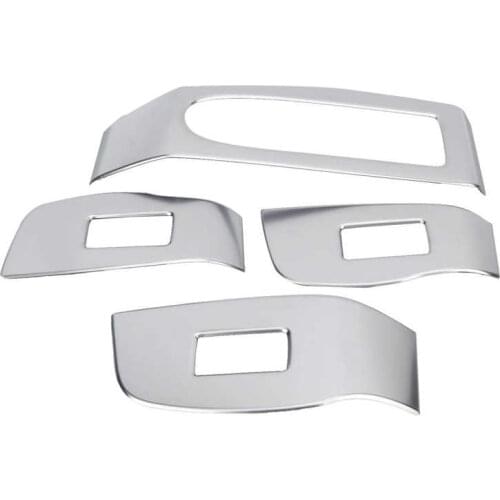 Car Mirror car mirror protect Silver Window Switch Panel Trim Frame Stickers Decoration Replacement for CX-30 2020 RHD