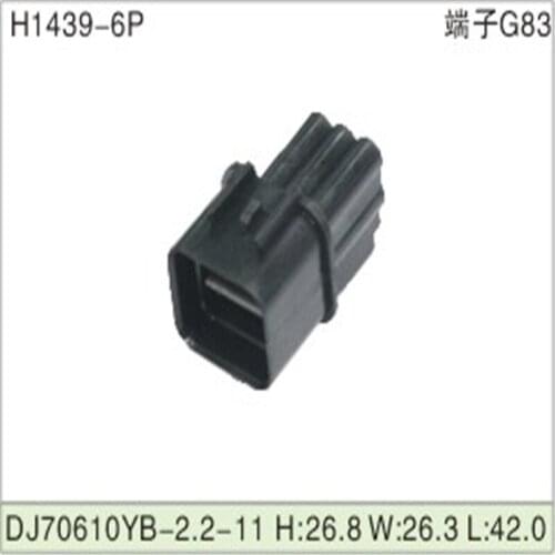 Free shipping 500pcsDJ70610YB-2.2-11 6Pin 2.2mm AMP Car Electrical Wire Connectors for VW,BMW,Audi,Toyota,NISSAN AND other