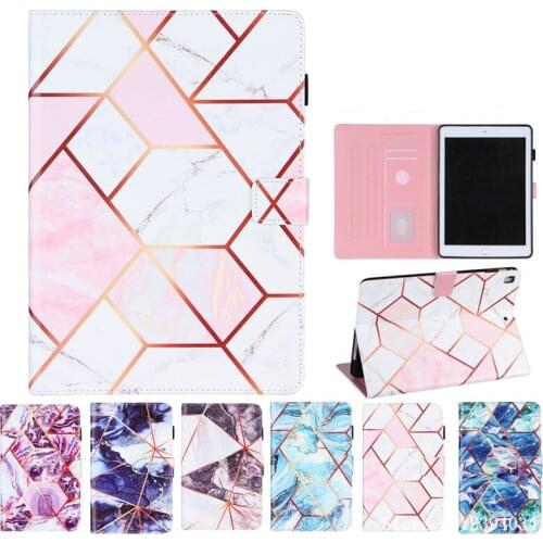 Case For Apple IPad 9.7 2018 2017 Air 1 2 6th 5th Generation A1893 A1954 Stand Cover Funda For IPad Mini 1 2 3 4 5 Marble Shell