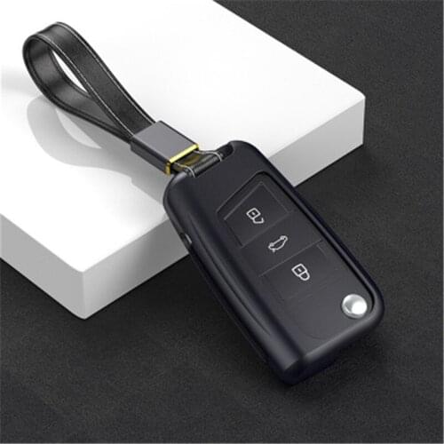 Alloy Car Key Cover Case for VW for Volkswagen Tiguan mk2 2017 2018 Magotan Passat B8 Polo Golf 4 5 6 7 mk7 Jetta mk6 Eos