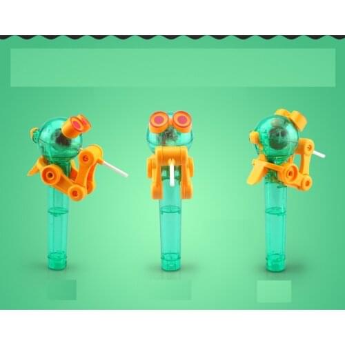 Dropship Christmas Gift Party Favor Toys Lollipop Holder Decompression Toy Lollipop Robot Decompression Candy Dustproof Toy Gift