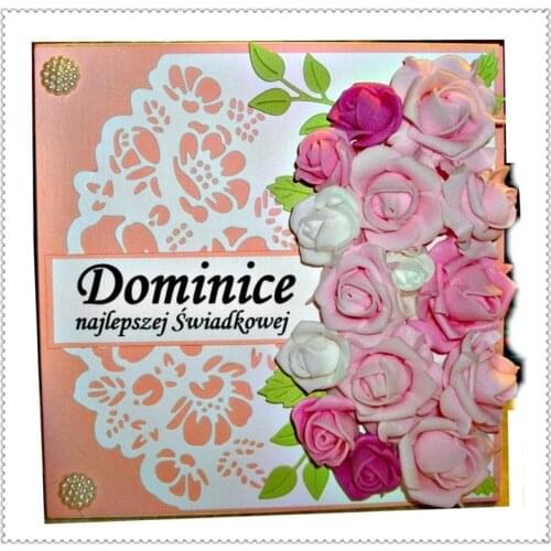 DIY Lace Border Background Metal Cutting Dies Paper Craft Craft Scrapbooking Die Cut Embossing New Year Stencil decor Template