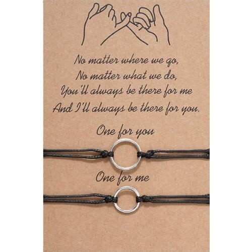 Designer Inspired Charms for Bracelet Making Card Couple Bracelets Personality Alloy Size Circle Ring Braided Bracelets