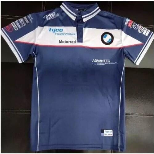 Moto Racing Mens Short Sleeve Rally Quick Dry T-Shirt Tyco gp Motorrad Motocross Polo Shirt Motorsport Casual Tee for bmw