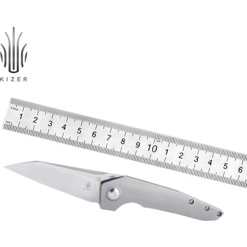 Kizer Pocket Knife VK1-FL KI4565A1 2021 New Titanium Handle Knife with S35VN Steel Blade High Quality EDC Hand Tools
