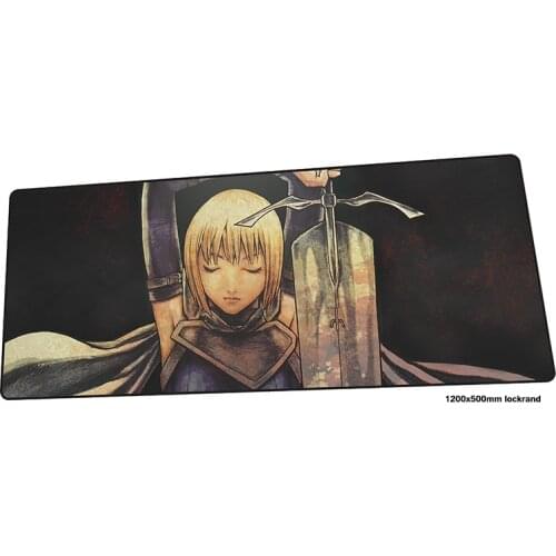 Claymore mouse pad 1200x500mm mousepads High quality gaming mousepad gamer anime large HD print mouse pads keyboard pc pad