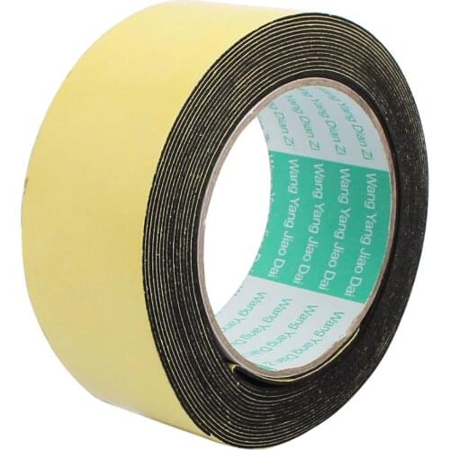 Uxcell 5M 10/15/45mm Single Sided Sponge Tape Adhesive Sticker Foam Glue Strip Sealing Sponge Foam Rubber Strip Neoprene Tape