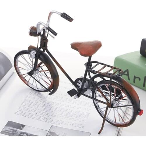 Miniature Metal Bicycle Vintage Mountain Bike, Boy Girl Toys Creative Gift, Dollhouse Fairy Garden Accessories, Home Crafts