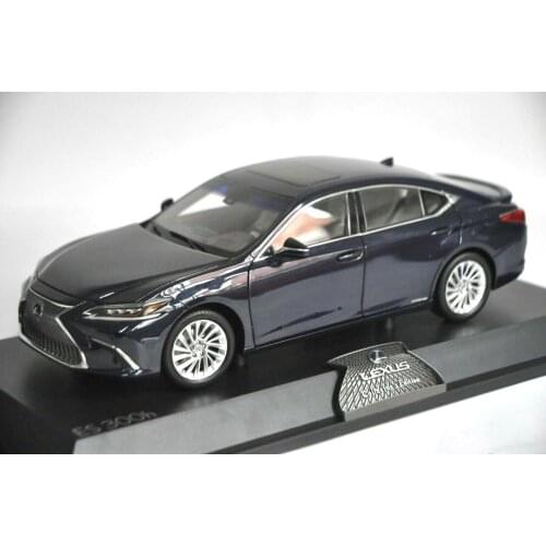 1:18 Diecast Model for Lexus ES 300h 2019 Blue Sedan Alloy Toy Car Miniature Collection Gift ES300h ES300 Toyota