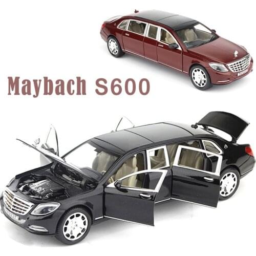 1/24 Scale Extended Benz Maybach Diecast Car Alloy Model with Sound & Light