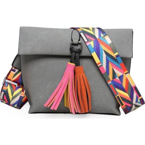 111318 new hot lady small tassel shoulder bag female fashion messenger bag