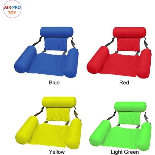 Float Lounge Water Bed Swimming Pool Folding Adjustable With Backrest Entertainment Safe Inflatable Hammock Chair Air Mattress