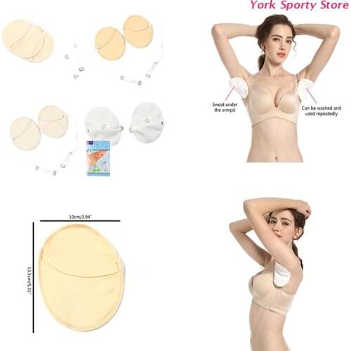1 Pair Underarm Sweat Pads Reusable Adjustable Breathable Armpit Sweat Guard Cover Sweat Absorbent For Sweating Women Men