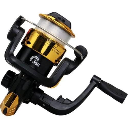 Fishing Reel Metal Spool Reel Speed Ratio Left/Right Hand Ultralight Fishing Wheel with Fishing Line Folding handle