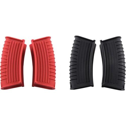 2pcs Silicone High Temperature Resistance Non-slip Soft Assist Handle Holder Silicone Heat Insulated Hot Pot Cover Sleeve