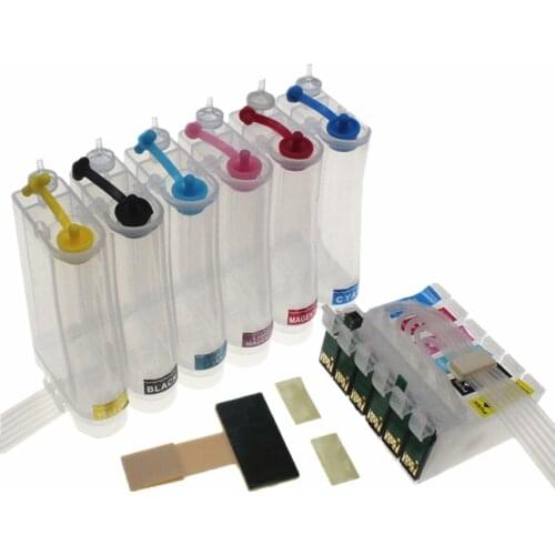 T0801 -T0806 Continuous Ink Supply System CISS for Epson Stylus Photo R265 R360 R285 P50 RX585 RX685 RX560 PX660 PX710W PX800FW