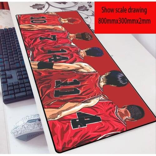 SLAM DUNK mouse pad 800x300mm pad to mouse notbook computer mousepad locrkand gaming padmouse gamer large keyboard mouse mats