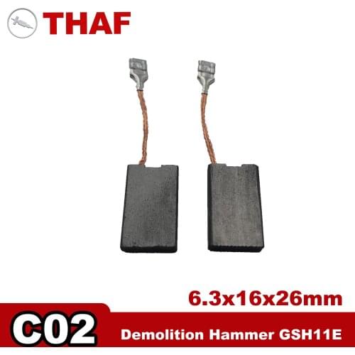 Spare Parts Accessories Replacement Carbon Brush for BOSCH Demolition Hammer GSH11E 11E GBH10DC GBH11DE GSH10C MH 10-SE