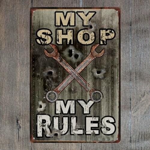 Vintage Metal Tin Signs Retro Warning Plate Decor Plaque Pub Bar Art Wall Poster