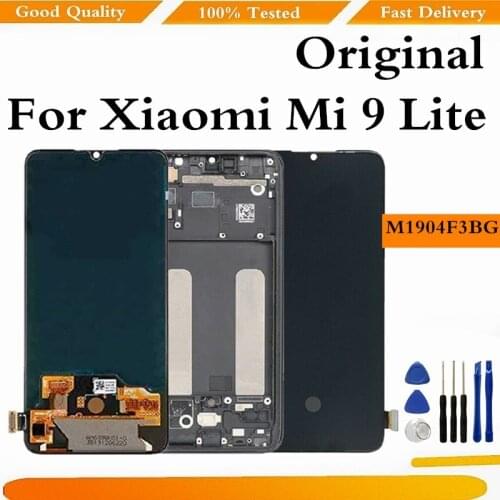 Original For Xiaomi Mi 9 Lite Mi9 Lite LCD Display Touch Screen Digitizer Assembly Xiaomi Mi CC9 LCD M1904F3BG Screen Replace