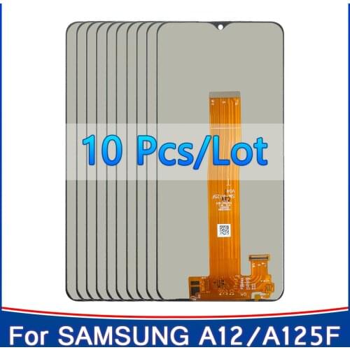 10 Piece/lot 100%Test LCD A12 For Samsung Galaxy A12 A125 A125F SM-A12F/DSN LCD Display Touch Screen Digitizer Assembly Replace