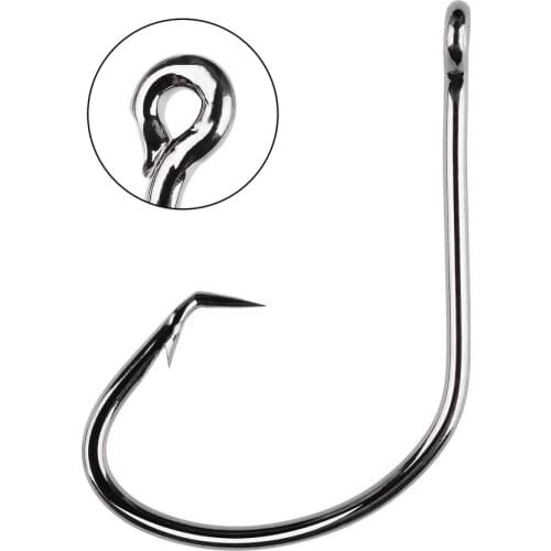100pcs Circle Hooks for Fishing Hook High Carbon Steel Saltwater Fishhook 6 4 2 1 1/0 2/0 3/0 4/0 5/0 6/0 Sea Fishhook