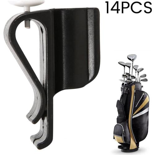 14pcs Golf Putter Clamp Putting Organizer Durable Golf Ball Mark Clamp Holder Golf Equipment