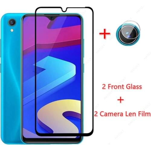2PCS For Vivo Y1S Glass for Vivo Y1S Tempered Glass Film Screen Protector HD Camera Len Film for Vivo Y1S