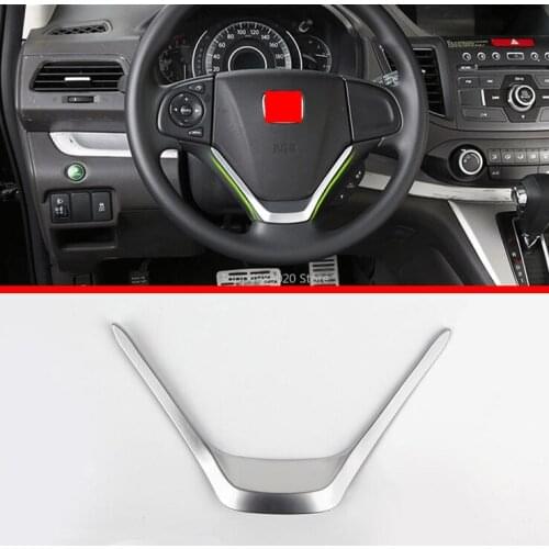 ABS Chrome For Honda CRV CR-V 2012 2013 2014 2015 Steering Wheel trim cover Styling Sticker car slyling accessories