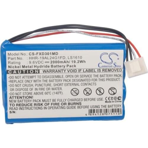 Cameron Sino 2000mAh battery for FUKUDA CardiMax FX-3010 FX-3010 HHR-19AL24G1FD LS1610 Medical Battery