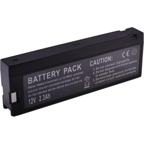 Tops 2300mAh News Medical battery for M5516A LONG WP1223A LC-TA122P Datascope 35L