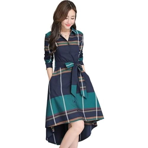 Модные платья в клетку DIANRUO China At AliExpress