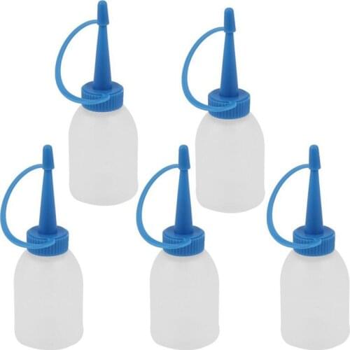30ml Industrial Glue Gel Oil Plastic Squeeze Bottle Dispenser 5pcs