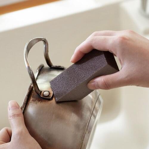 Eco friendly factory direct sale heavy duty emery sponge kitchen cleaning tools pot scrubber abrasive sponges pads