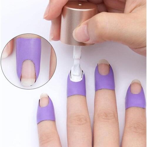 Nail Form Guide Sticker Nail Polish Varnish Protector Stickers Manicure Tool Spill-proof Finger Cover