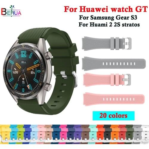 Gear S3 sport watch band For Samsung Galaxy 46mm Frontier/Classic smart watch strap replace wristband bands For Huawei watch GT
