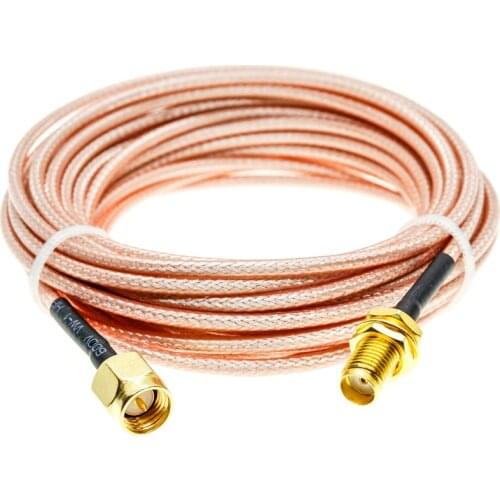 RG316 SMA Male To SMA Female Bulkhead Coax RF Extension Cable Jumper Pigtail