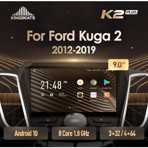 KingBeats Android 10 Octa-Core head unit HU 4G in Dash Car Radio Multimedia Video Player Navigation GPS For Ford Kuga 2 Escape 3 2012 - 2019 no dvd 2 din Double Din Android Car Stereo 2din