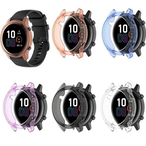 TPU Soft Case Shell Edge Frame Glass Screen Protector For Huawei Honor Magic Watch 2 42mm magic2 46mm Protective Bumper Cover