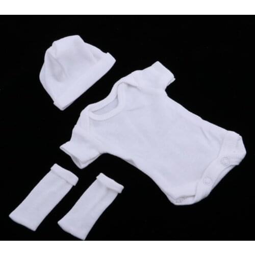 Adorable Short Sleeve Rompers With Accessories For 26-28cm Baby Dolls DIY Dress-up