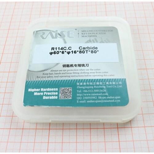 Original Raise carbide milling cutters 216 218 268 283 288 60*16*6 keys and Dragon Sabre R114C. C Locksimth