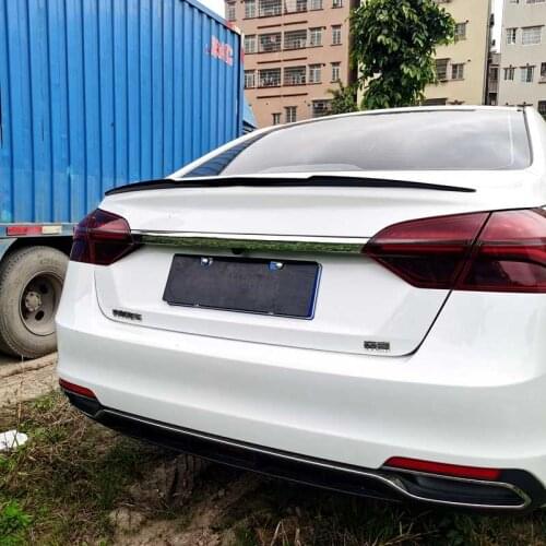 Suitable For General Rubber Tail Pu Blade Suv Fixed Carbon Fiber Appearance Decoration Hatchback Top Wing