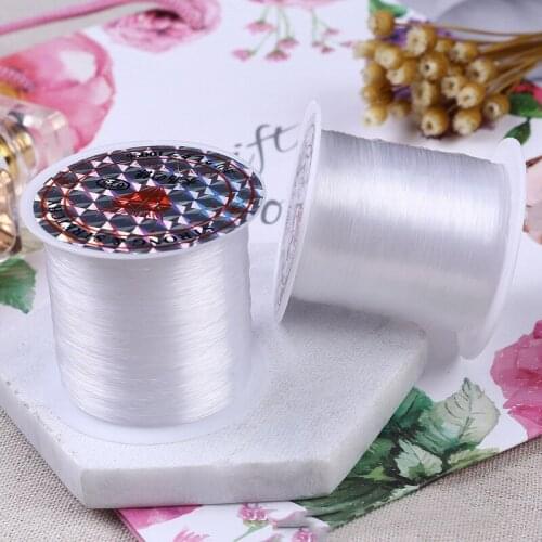 Clear DIY Beading Wire Jewelry Making String Cord Crystal Beading Stretch Inelastic line Sturdy DIY Handmade Craft 0.2-0.8mm